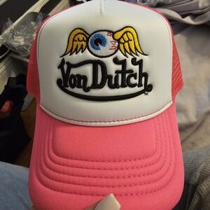 Von Dutch Vibrant Pink Trucker Hat